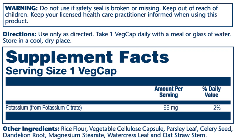 Biocitrate Potassium 99mg - Image 2
