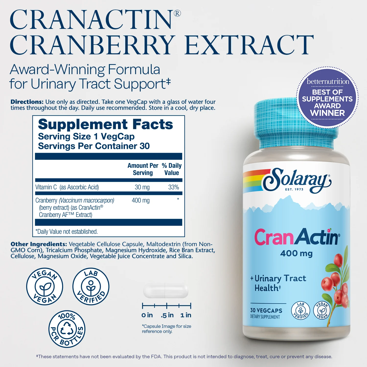 Cranactin Cranberry Extract 400mg - Image 2