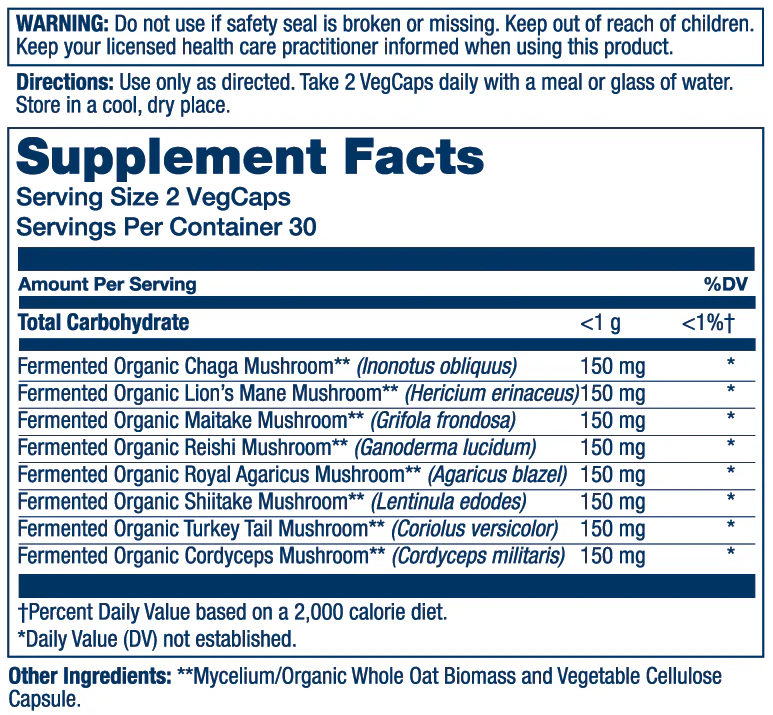 Fermented Mushroom Complete 1200mg - Image 2