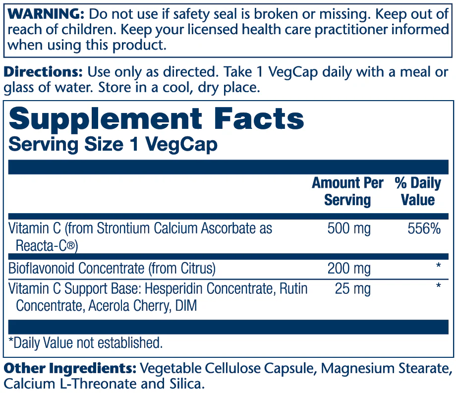 Reacta-C & Bioflavonoids 500mg - Image 4