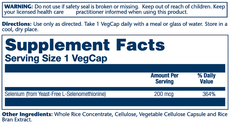 Selenium 200mcg, Yeast-Free - Image 2